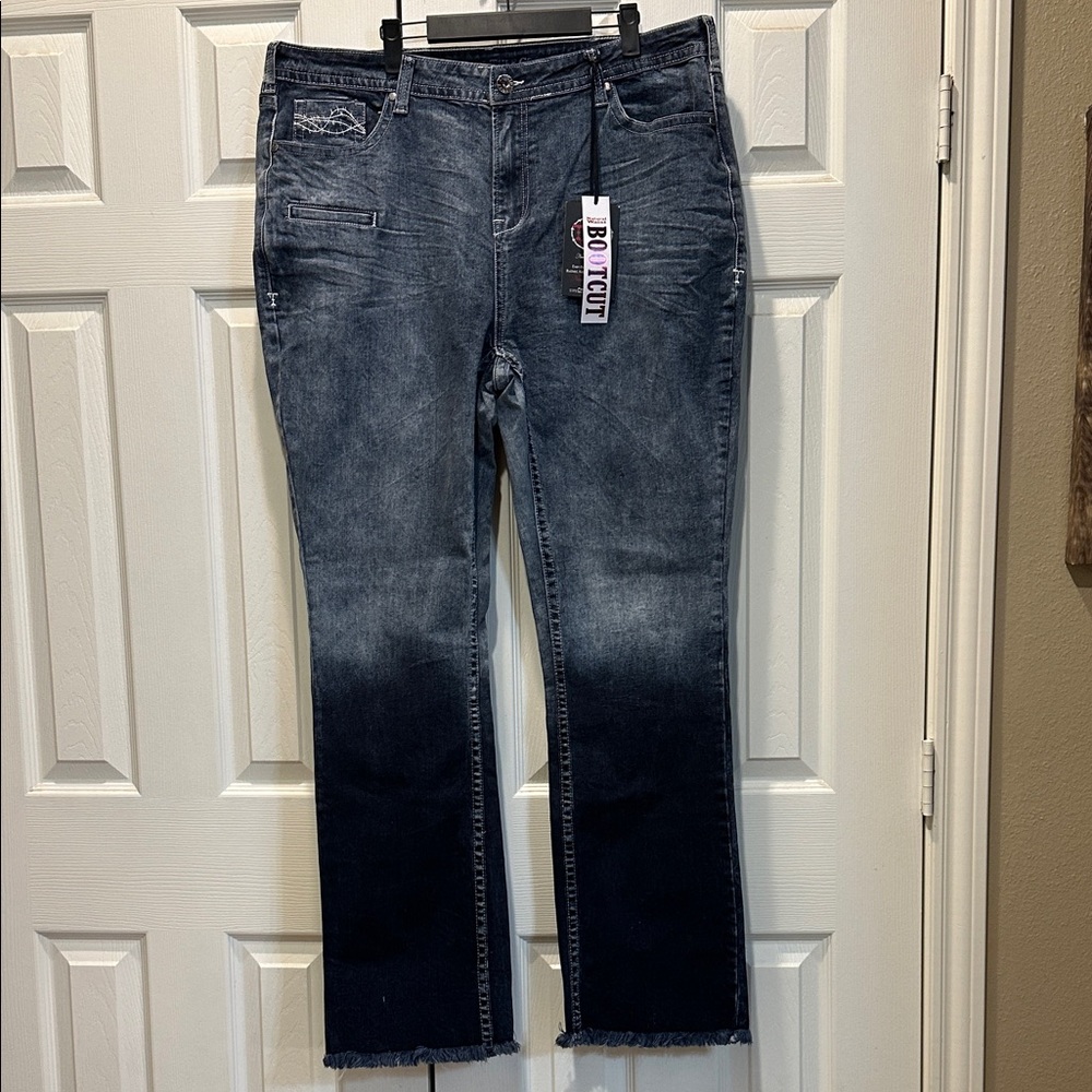 Cowgirl Tuff Co. ombré Tidal Wave Denim Jeans